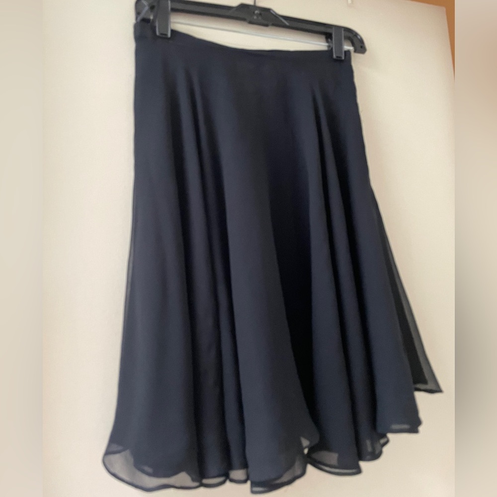 Mark Eisen Silk Mini Skirt Black